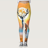 Golden Deer Twilight Peak Leggings (Voorkant)