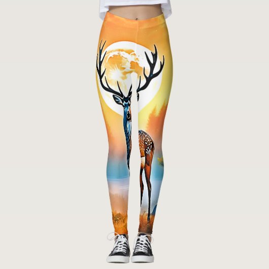 Golden Deer Twilight Peak Leggings (Voorkant)