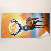 Golden Deer Twilight Peak Strandlaken (Voorkant)