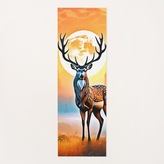 Golden Deer Twilight Peak Yogamat (Voorkant)