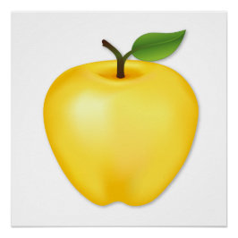 Golden Delicious Apple Perfect Poster