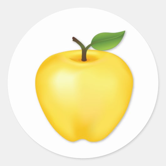 Golden Delicious Apple Sticker (Voorkant)