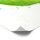 Golden Delicious Green Apple Waterverf Fruit Art Poster (Hoek)