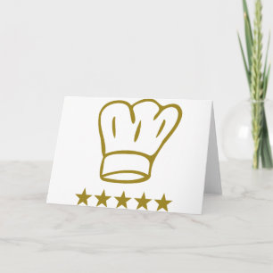 Golden Deluxe Chef pet 5 sterren icoon Kaart