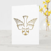 Golden Descent van het Heilige Geest Symbool Kaart (Gele Bloem)