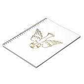 Golden Descent van het Heilige Geest Symbool Notitieboek (Linkerzijde)