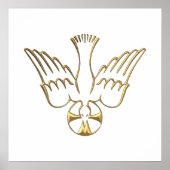 Golden Descent van het Heilige Geest Symbool Poster (Voorkant)