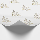 Golden Descent van het Heilige Geesteskronkelpapie Cadeaupapier (Hoek)