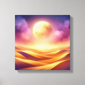 Golden Desert Moonlight – Back to School Art Canvas Afdruk (Voorkant)