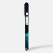 Golden Desert Nightscape - Abstracte Cactus kunst Case-Mate iPhone Case (Achterkant / Links)