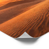 Golden Desert Sand Dunes Sunset Horizon Poster (Hoek)