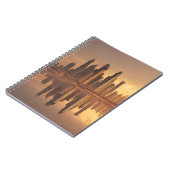 Golden Desert Skyline Reflection Notebook Notitieboek (Linkerzijde)