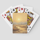Golden Desert Sunset Dunes Playing Cards Pokerkaarten (Achterkant)
