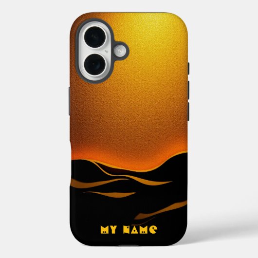 Golden Desert Waves bij zonsondergang Case-Mate iPhone Case (Achterkant)
