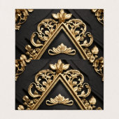 Golden design visitekaartje (Binnenkant ongevouwen)