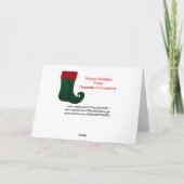 GOLDEN DESIGNER CHRISTMAS DANK JE OPMERKINGEN BEDANKKAART (Achterkant)