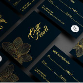 Golden Details Esthetisch Certificaat Cadeau Kaart