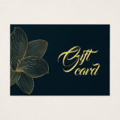 Golden Details Esthetisch Certificaat Cadeau Kaart (Voorkant)