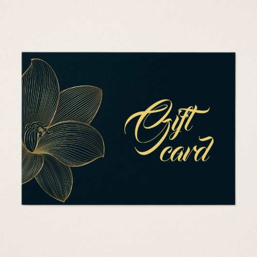 Golden Details Esthetisch Certificaat Cadeau Kaart (Voorkant)