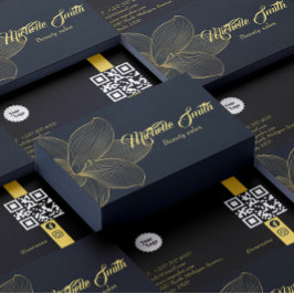 Golden Details Esthetisch QR Code Social Media Visitekaartje