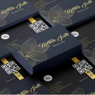 Golden Details Esthetisch QR Code Social Media Visitekaartje