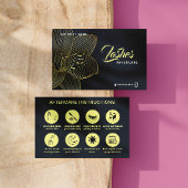 Golden Details Lash Client na zorginstructie Visitekaartje