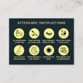 Golden Details Lash Client na zorginstructie Visitekaartje (Achterkant)