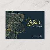 Golden Details Lash Client na zorginstructie Visitekaartje (Voorkant)