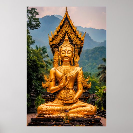 Golden Dhamma in the Northern Hills Poster (Voorkant)