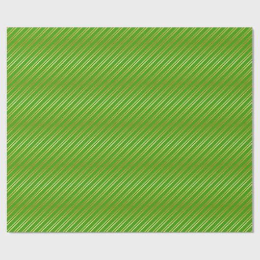 Golden diagonaal strips op groen of in uw eigen kl cadeaupapier (Vlak)