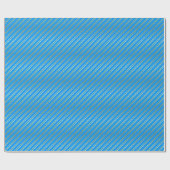 Golden Diagonal Stripes op blauw of uw eigen kleur Cadeaupapier (Vlak)