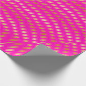 Golden diagonale strepen op roze of in uw eigen kl cadeaupapier (Hoek)