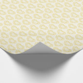 Golden diamanten gemstone hartlijnpatroon cadeaupapier (Hoek)