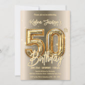 Golden Diamond accenten 50ste verjaardag Kaart (Voorkant)