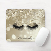 Golden Diamond en Gold Glitter Eyes Muismat (Met muis)