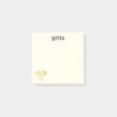 Golden Diamond Post-it Notes (Voorkant)