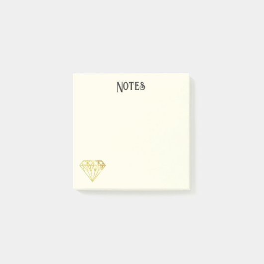 Golden Diamond Post-it Notes (Voorkant)