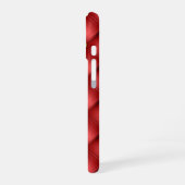 Golden Diamond Tufted Leather Custom Text Name Red iPhone 16 Hoesje (Linkerkant)