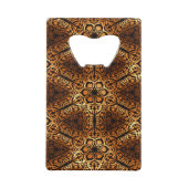 Golden Diamonds Abstract Creditkaart Flessenopener (Achterkant)