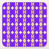 Golden Diamonds Elegant Royal Blue Gold Kartonnen Onderzetters (Voorkant)