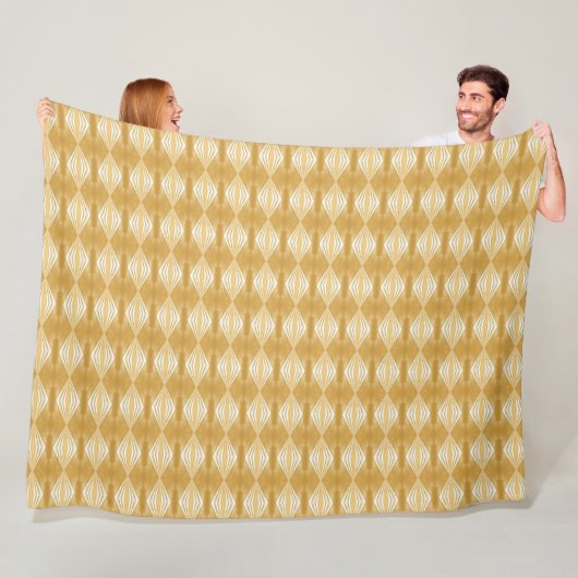 Golden Diamonds Fleece Deken (In situ)
