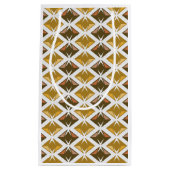 Golden Diamonds Pattern Graphical Klein Cadeauzakje (Voorkant)