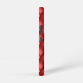 Golden Diamonds Tufted Leather Gemstone Red Samsung Galaxy Hoesje (Rechterkant)