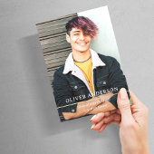 Golden Didging | Modern Two Photo 2023 Afstuderen Folie Uitnodiging