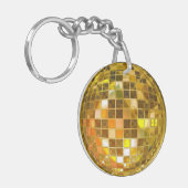 Golden Disco Ball-sleutelketen Sleutelhanger (Voorkant Links)