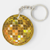 Golden Disco Ball-sleutelketen Sleutelhanger (Achterkant)