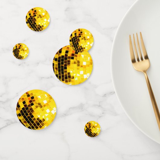 Golden Disco Glitterball Confetti (Groep)
