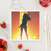 Golden Disco Woman Servet (Insitu)