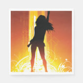 Golden Disco Woman Servet (Voorkant)