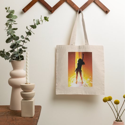 Golden Disco Woman Tote Bag